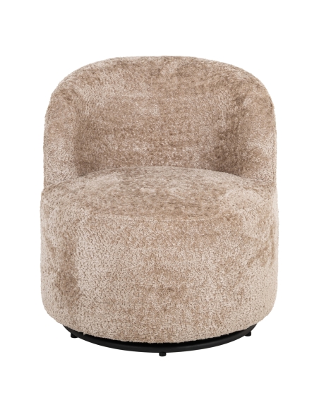 Swivel children's armchair in sheepskin JACKIE
