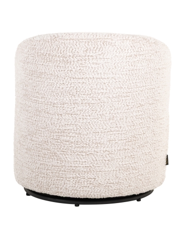 Cadeirão infantil giratório chenille creme JACKIE
