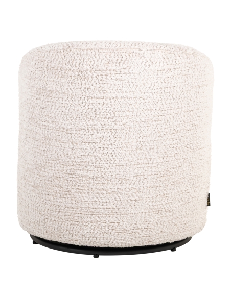 Draaibare kinderfauteuil chenille crème JACKIE