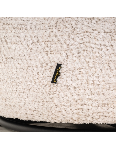 Drehbarer Kinder-Sessel Chenille Creme JACKIE