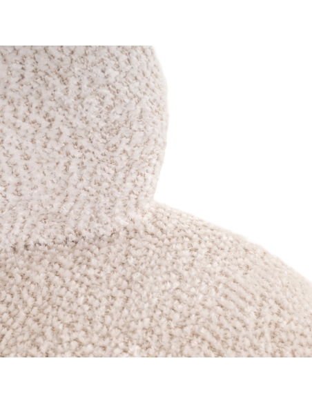 Drehbarer Kinder-Sessel Chenille Creme JACKIE