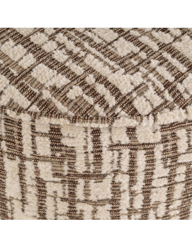 Puf reposapiés crema 70 LEXIE | Decoración Loft Attitude