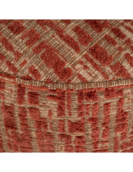 Puf reposapiés terracota 70 LEXIE | Loft Attitude