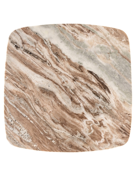 Beistelltisch aus Blush-Marmor und vergoldetem Messing BOTTEGA