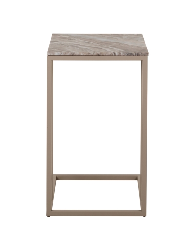 Mesa de apoio para sofá mármore argila estrutura em ferro design FAIRFAX