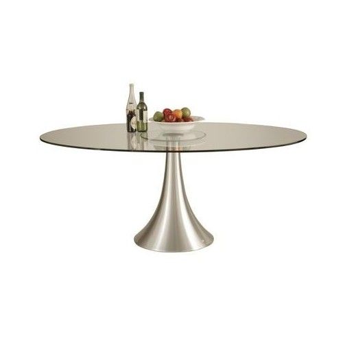 180 x 120 cm Glas Oval Designtisch