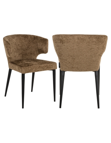 Brandy chenille fabric chair TAYLOR | Loft Attitude