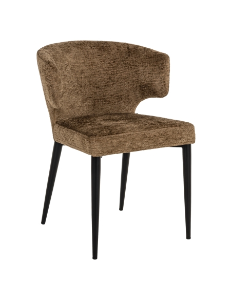 Stuhl aus Chenille-Stoff Brandy TAYLOR | Loft Attitude
