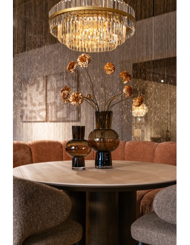 Ritz brown dining table 120Ø