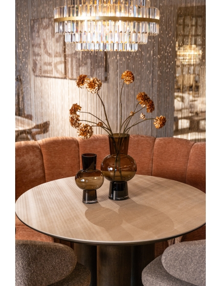 Ritz brown dining table 120Ø