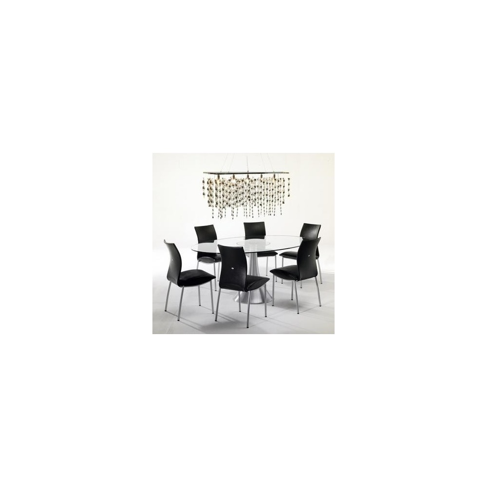 180 x 120 cm Glas ovale ontwerptafel