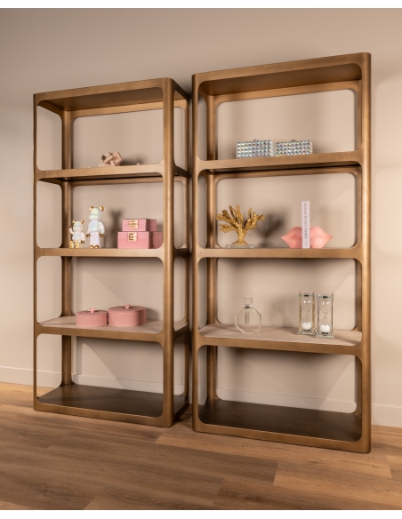Vitrine Claridge antiek goud