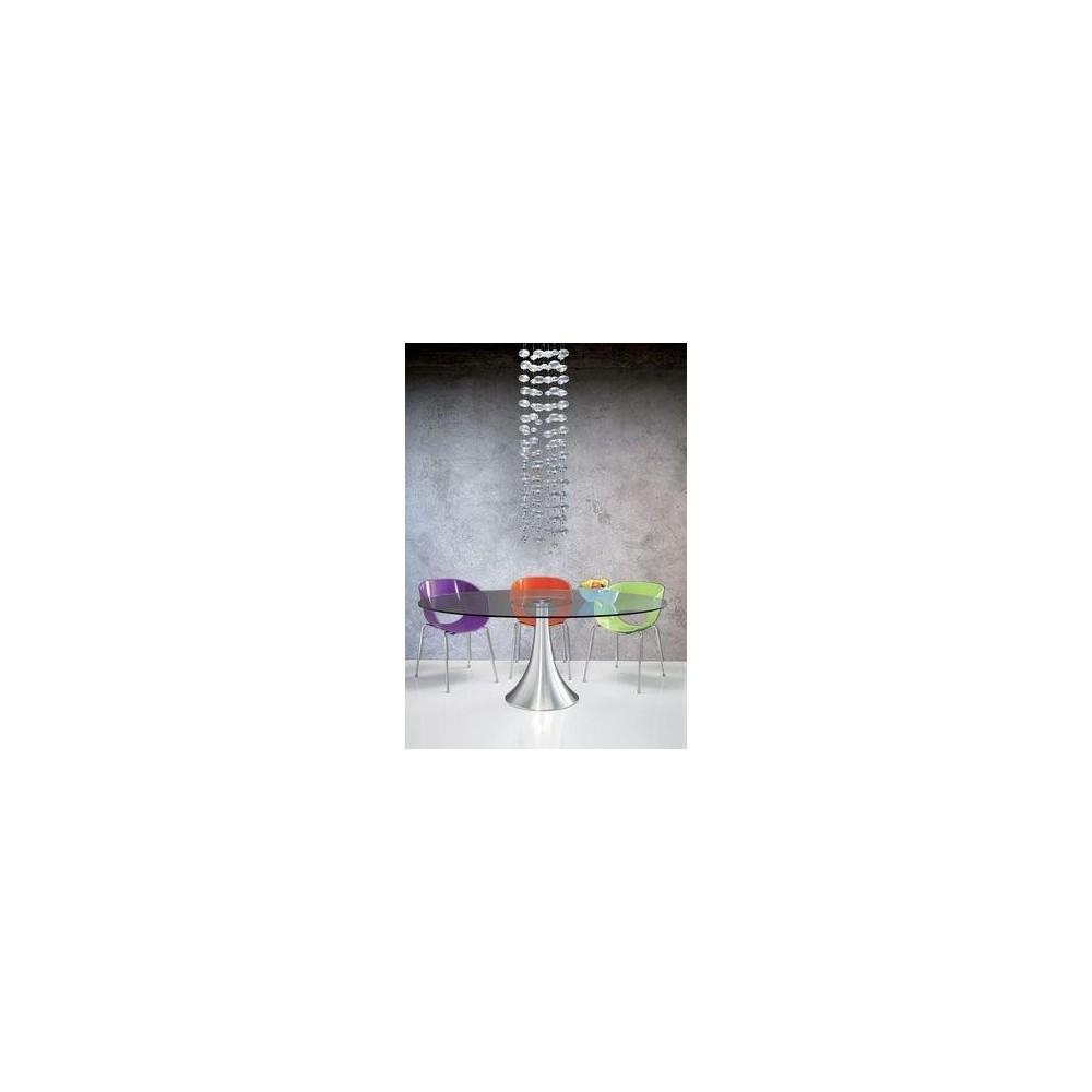 180 x 120 cm Glas ovale ontwerptafel