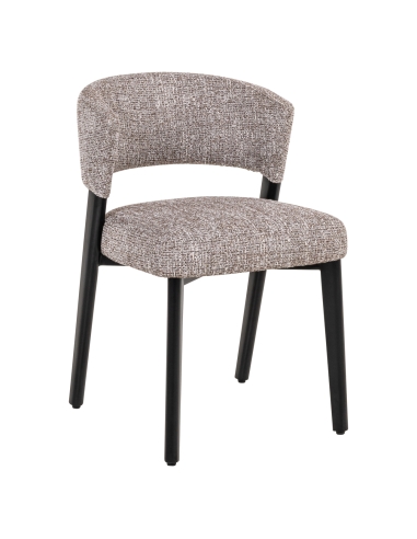 Silla tweed tierra metal negro ZENO | Loft Attitude