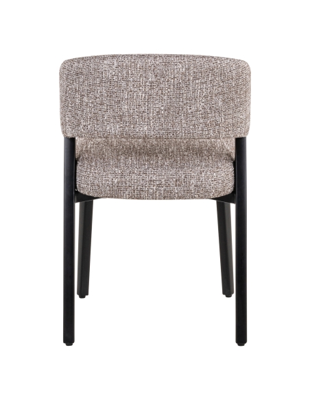 Cadeira tweed terra metal preto ZENO | Loft Attitude