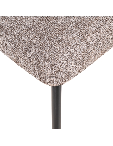 Tweed chair, earth, black metal ZENO | Loft Attitude