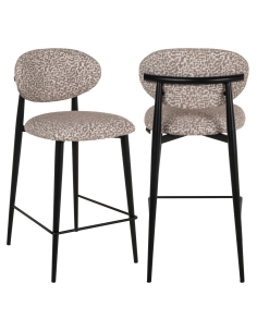 Counter stool with geometric pattern DANTES | Loft Attitude