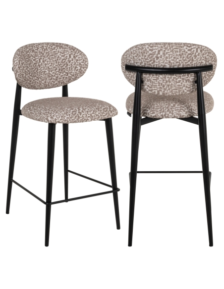 Counter stool with geometric pattern DANTES | Loft Attitude