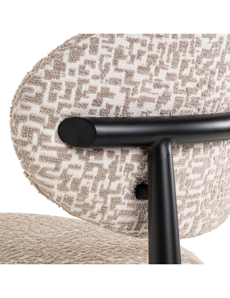 Counter stool with geometric pattern DANTES | Loft Attitude