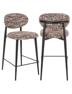 Tabouret comptoir noisette DANTES | Loft Attitude