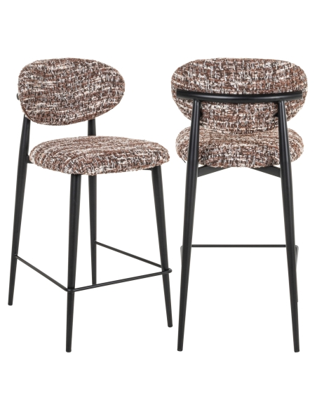 Taburete de mostrador avellana DANTES | Loft Attitude