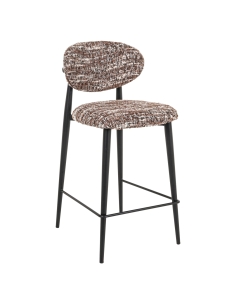 Sgabello da bancone nocciola DANTES | Loft Attitude 2