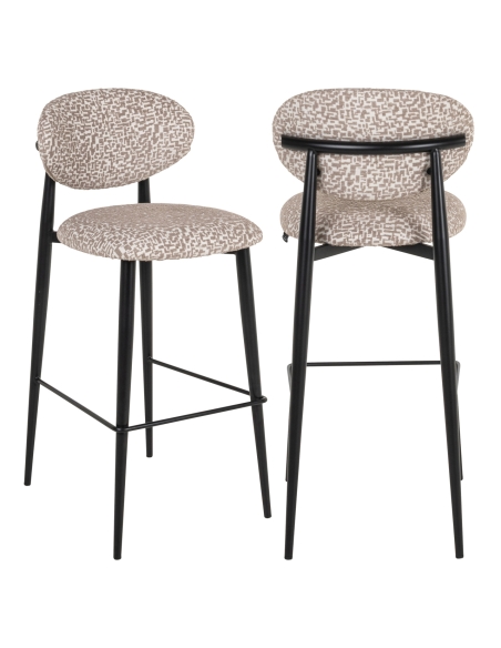 Geometric pattern bar stool DANTES | Loft Attitude
