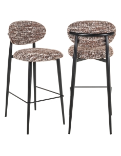 Tabouret de bar noisette DANTES | Loft Attitude