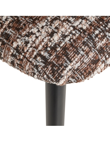 Sgabello da bar nocciola DANTES | Loft Attitude