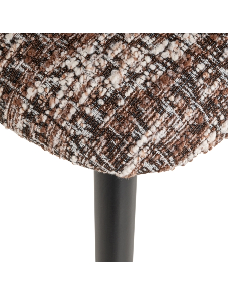 Sgabello da bar nocciola DANTES | Loft Attitude