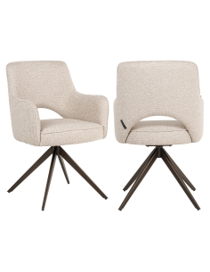 Chaise pivotante biscotti GINERVA | Loft Attitude