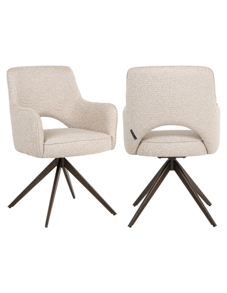 Draaistoel biscotti GINERVA | Loft Attitude