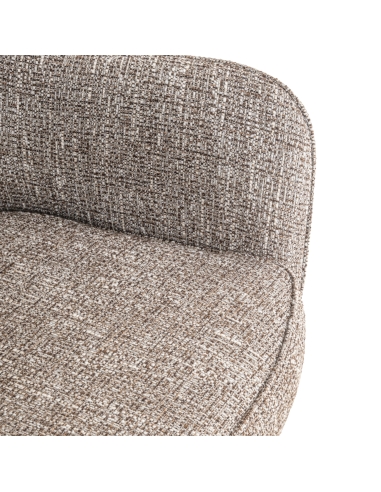 Swivel chair in earth tweed GINERVA | Loft Attitude