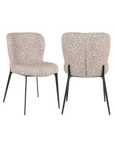 Chaise motif géométrique naturel SERGIO | Loft Attitude