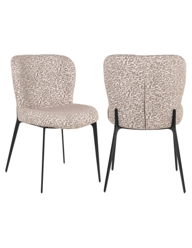 Sedia motivo geometrico naturale SERGIO | Loft Attitude