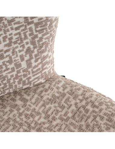 Chaise motif géométrique naturel SERGIO | Loft Attitude
