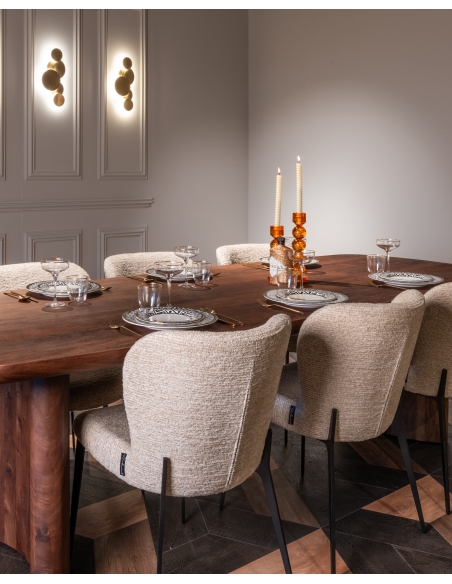 Sedia motivo lineare naturale SERGIO | Loft Attitude