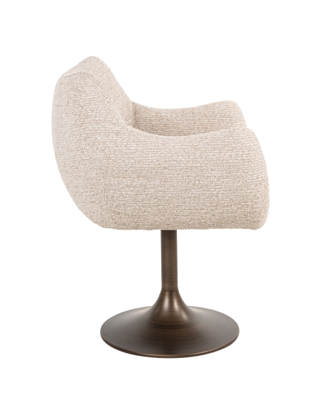 Sedia girevole bronzo lineare ALDO | Loft Attitude