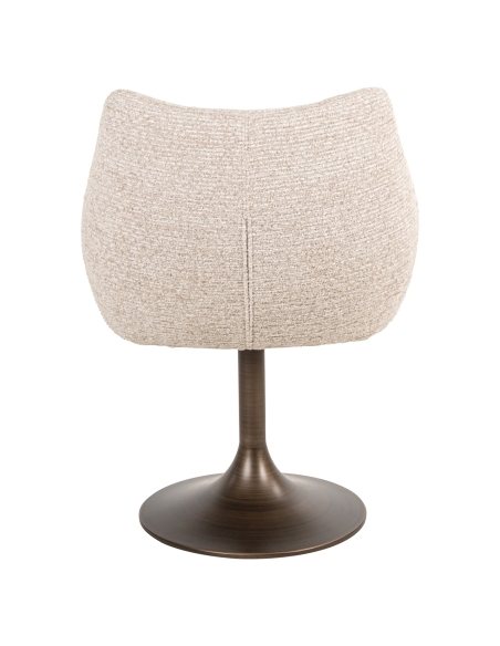 Silla giratoria bronce lineal ALDO | Loft Attitude