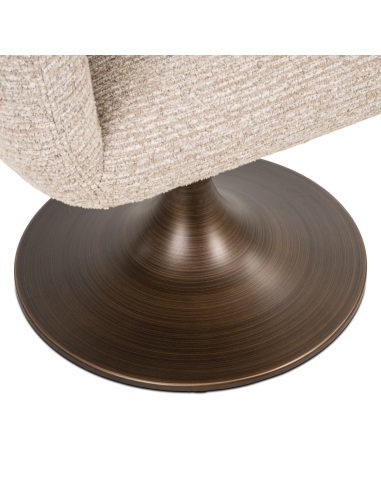 Drehbarer Stuhl in Bronze mit klaren Linien ALDO | Loft Attitude