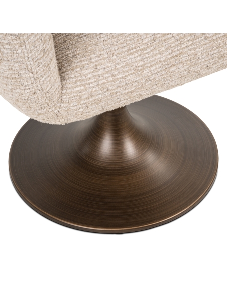 Cadeira giratória bronze linear ALDO | Loft Attitude