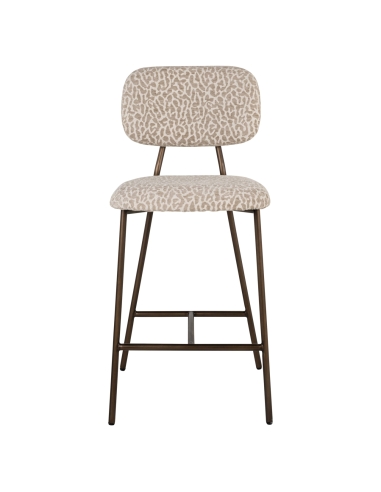 Leopardenhocker Beige XENIA 2er-Set | Loft Attitude