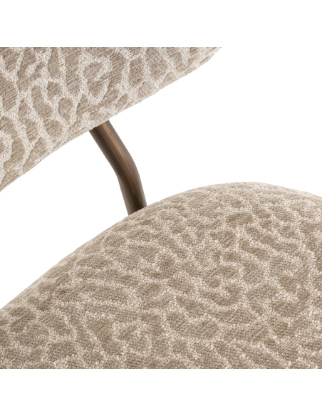Banco leopardo bege XENIA conjunto de 2 | Loft Attitude