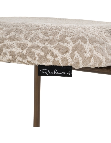 Kruk luipaard beige XENIA set van 2 | Loft Attitude