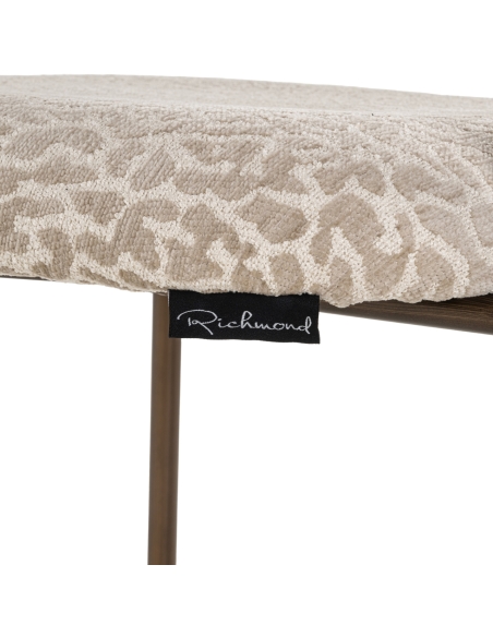 Kruk luipaard beige XENIA set van 2 | Loft Attitude