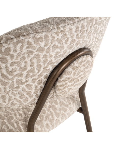 Banco leopardo bege XENIA conjunto de 2 | Loft Attitude