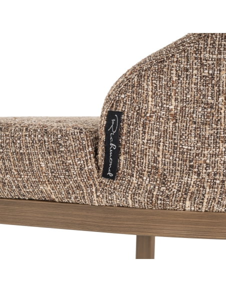 Brown tweed bar stool BOLTON | Loft Attitude