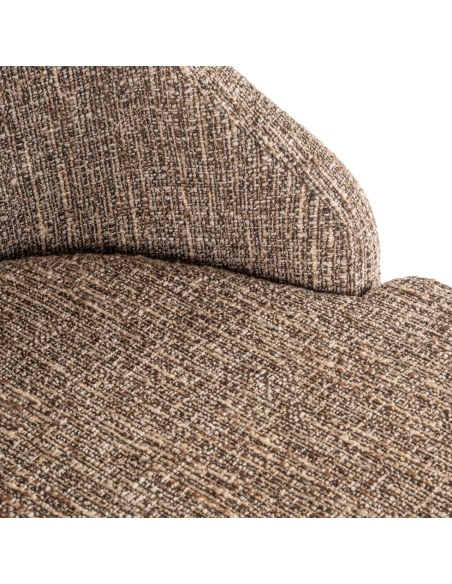 Taburete de bar tweed marrón BOLTON | Loft Attitude