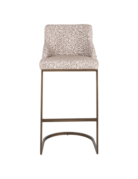 Barstoel met geometrisch motief BOLTON | Loft Attitude