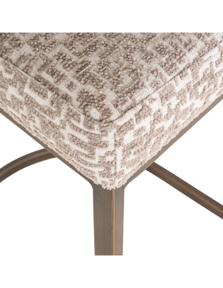 Geometric pattern bar stool BOLTON | Loft Attitude